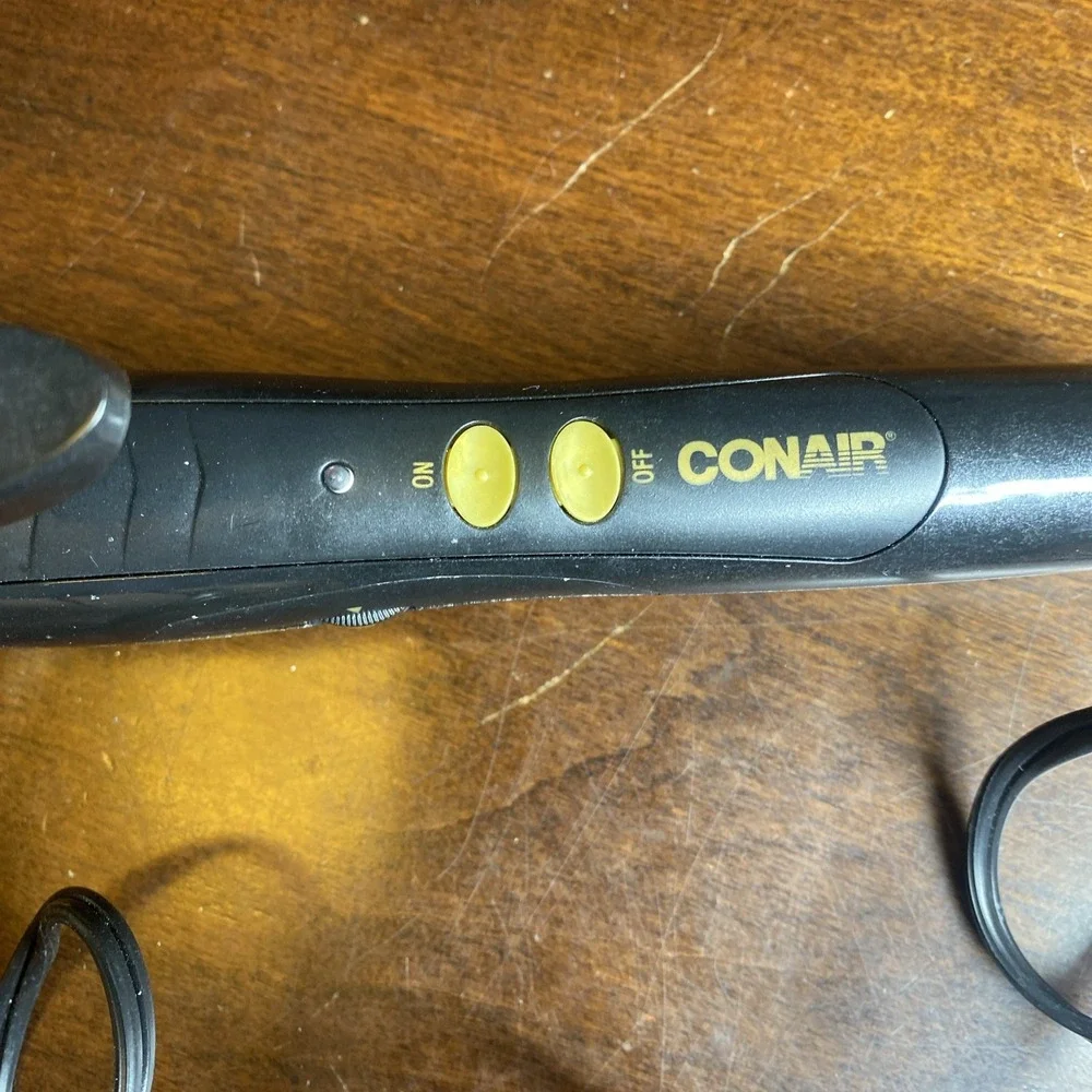 VTG Conair 1 In. Gold Tourmaline Ceramic Curling Iron for Small Curls, Tested